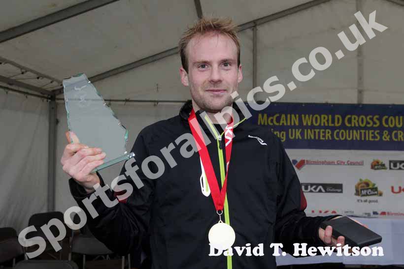 Frank Tickner winner of the senior mens McCain World Cross Country Trials and Inter Counties.